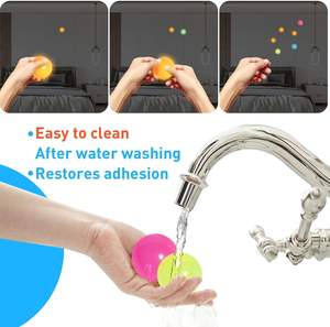 ลูกบอลเหนียว TPR ติดเพดาน เรืองแสงในที่มืด สำหรับเด็ก ลูกบอลเหนียวเรืองแสง - Product Image 4