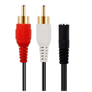 Adaptador de Conector <span class=keywords><strong>Mini</strong></span> <span class=keywords><strong>Jack</strong></span> Estéreo <span class=keywords><strong>Hembra</strong></span> de 3.5mm 1/8" <span class=keywords><strong>a</strong></span> 2 Conectores <span class=keywords><strong>RCA</strong></span> Macho, Cable de Audio en Y de 20cm - Product Image 5