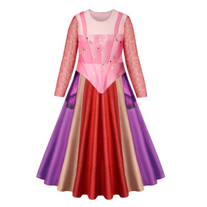 Disfraz de Princesa <span class=keywords><strong>Hocus</strong></span> <span class=keywords><strong>Pocus</strong></span> 2 para Niñas, Capa de Winifred, Sarah y Mary, Disfraz de Carnaval de Halloween para Niños - Product Image 5