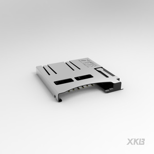 ขั้วต่อการ์ด Micro SD TF รุ่น XKTF-001C แบบ Push Push SMD 1.85 มม. มาตรฐาน ROHS สำหรับอุปกรณ์อิเล็กทรอนิกส์บนแผงวงจรพิมพ์ (PCB) ยี่ห้อ XKB Connection - Product Image 1