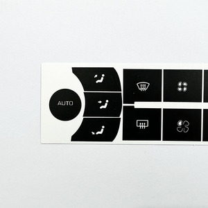 Autocollant de réparation des boutons de commande de climatisation, pour Citroën C5 2010-2016, adhésif noir, impression numérique personnalisée - Product Image 2