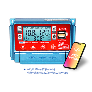 Điện áp rộng wifi thông minh điều khiển năng lượng mặt trời bảng điều khiển sạc điều khiển 0V bắt đầu sửa chữa pin tự động công nhận 12v24v36v48v60v - Product Image 5