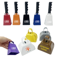 Clochettes en métal personnalisées, clochettes pour matchs de football, fêtes, concerts, clochettes personnalisées avec logo