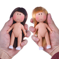 14CM Kartoffelpuppe, nackte Puppe, Multi-Haar-Gummigelenkpuppe, Kinderspielzeug, Verkleidungspuppe, einfache Figur, auf Lager