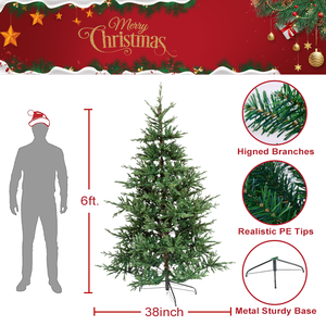 Arbre de Noël décoratif de vacances en PVC PE mélangé en plastique vert <span class=keywords><strong>sapin</strong></span> à charnière de qualité supérieure pour les fournisseurs d'arbres - Product Image 2