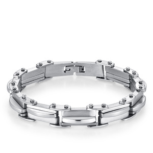 Fashion Hip Hop Stainless Steel Bracelet Vintage Wrist Chain Jewelry For <b>Men</b> Wholesale - Product Image 5