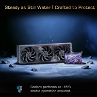 Refroidisseur d'eau AIO LOVINGCOOL 2027 avec écran ARGB, dissipateur thermique surdimensionné, fond d'écran dynamique, refroidissement du processeur pour ordinateur de jeu