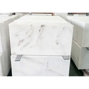 Customized Size Carrara White Marble Tiles For Bathroom