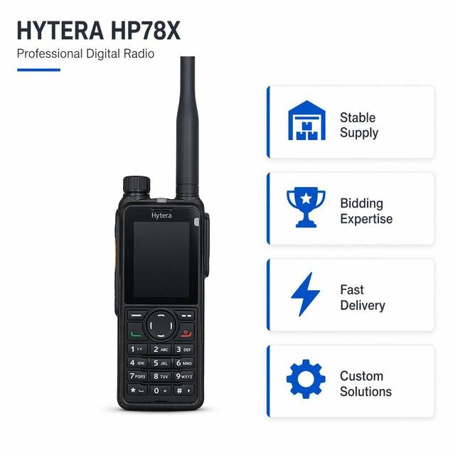 Quality Digital Two Way Radio Hytera HP785 HP780 HP789 HP78X with Advanced Signal Processing and Rugged Design Walkie Talkie