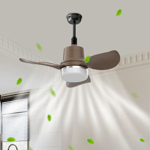 Uzaktan kumanda ile tavan vantilatörü küçük tavan vantilatörü ile Modern tasarımcı Led ışık s E26/E27 soket tavan vantilatörü - Product Image 3