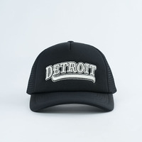 Casquette Trucker de Haute Qualité à 5 Panneaux en Coton, Vente en Gros, Personnalisable avec Logo Brodé Plat