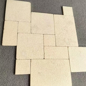 Prix d'usine – Carreaux de pierre calcaire beige modernes, classiques, motif <span class=keywords><strong>Versailles</strong></span> ou français, pour projets de pavage extérieur - Product Image 2