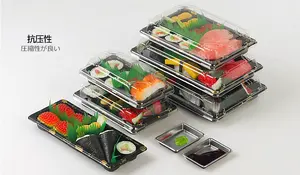 سعر المصنع ورقة السوشي الغذاء الصف صندوق تقديم السوشي علبة الوجبات الجاهزة ، السوشي صندوق ورقي