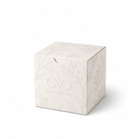 Boîte de bougies parfumées de luxe avec logo personnalisé en relief, faible MOQ, emballage en papier pour bougies faites à la main