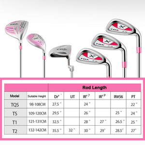 Set da Golf Junior YUEKE per Ragazze, da 3 a 12 Anni, Altezza 90-150cm, Asta in Grafite ad Alta Perdonaibilità, Vendita all'Ingrosso - Product Image 2