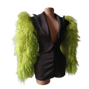 Blazer robe moulant pour femme à manches longues et col en V profond, style designer, pour soirée, club, spectacle et <span class=keywords><strong>festival</strong></span> - Product Image 1