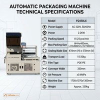 Machine d'emballage entièrement automatique à film rétractable, machine à sceller à chaud, machine à film rétractable POF pour boîtes commerciales
