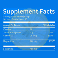 Mélange de Boissons Apaisantes OEM/ODM : Limonade Framboise avec Ashwagandha, L-Théanine, Glycinate de Magnésium – Favorise des Niveaux Sains de Cortisol