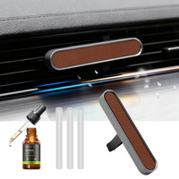 Diffuseur d'air frais pour voiture en alliage de zinc de qualité supérieure, libération passive de parfum, style clip pour grille d'aération de tableau de bord automobile