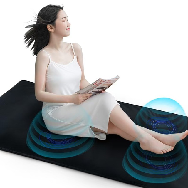 Healthy Wave Multi-wave Pemf Mat Emstones Far Infrared Red Light Photon Heat Therapy Mat