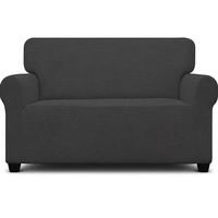 Housse de canapé MUSE extensible dans quatre directions, ajustée, imperméable, anti-poussière, avec logo personnalisé, taille universelle, multi-styles, moderne, faite à la main