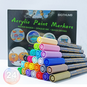 Juego de Rotuladores Acrílicos de Colores del Fabricante, Rotuladores de <span class=keywords><strong>Pintura</strong></span> <span class=keywords><strong>a</strong></span> Base de Agua, Punta Fina, para Pintar Rocas y Manualidades - Product Image 2