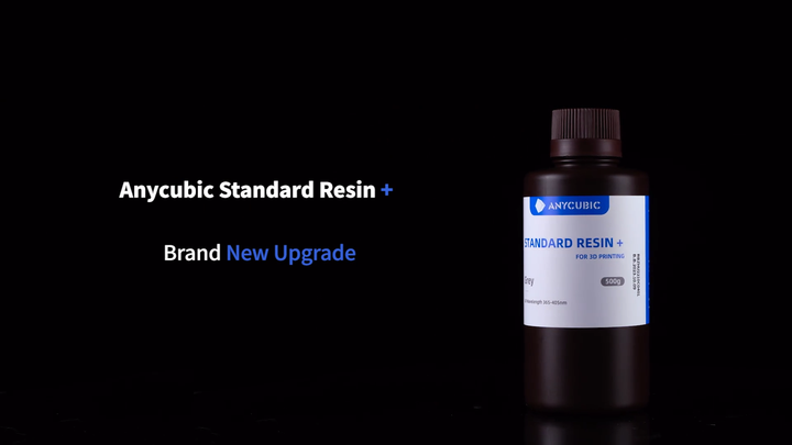 ANYCUBIC Standard 3D Printer Resin, UV 405nm Snelle FotopolymeerHars, met Hoge Nauwkeurigheid en Snelle Uitharding en Uitstekende Stroombaarheid voor de LCD DLP 3D Printer (Transparent, 1000g