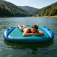 Plateforme de pêche gonflable Hailebao en PVC, plateforme flottante portable, bateau pliable, quai flottant, résistant à l'eau, durable