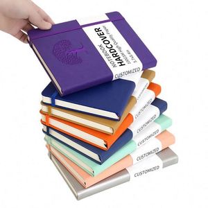 Promotional Custom Color PU Leather Notebook with Custom Designed Logo Personalized Binding Elastic Strap-Bulk Wholesale - Product Image 5