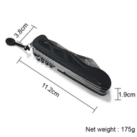Accessoires de cuisine Couteau de poche multifonction 6 en 1 de haute qualité Couteau de camping multifonction Grimpeur Survie Multitool