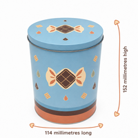 Boîte cylindrique personnalisée avec couvercle séparé pour bonbons, chocolats, biscuits, bougies, parfums, OEM 5000, sur commande