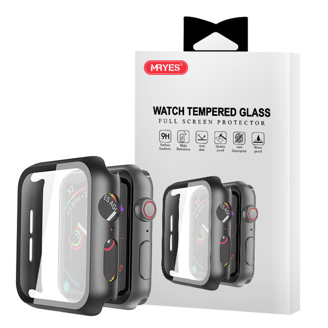 MRYES New Fashion Rubber Smart Watch Case Screen Protector for Apple Watch Series 7 41mm 45mm