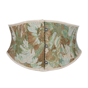 Haut <span class=keywords><strong>corset</strong></span> à motifs jacquard avec boucle avant <span class=keywords><strong>Sous</strong></span>-<span class=keywords><strong>vêtement</strong></span> amincissant vintage inspiré de la cour - Product Image 1