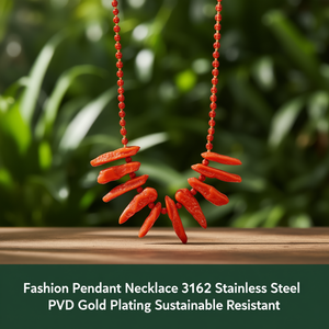 สร้อยคอจี้แฟชั่น สแตนเลส 316L ชุบทอง PVD ทนทาน ใช้งานได้ยาวนาน - Product Image 3