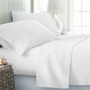 Hotel Home Wedding Hospital King Size <strong>Fitted</strong> Bed <strong>Sheet</strong> 100% Bamboo Fabric <strong>Floral</strong> Leaves Anti-Bacteria Cooling Character 4-Piece - Product Image 2