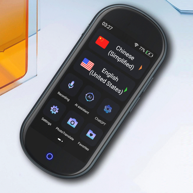 A40 4G LTE Sim Card Portable Real-time Online Translation 137 Languages Smart Voice Translator Multiple Automatic Translator