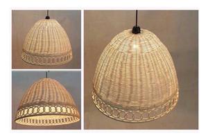 Lámparas colgantes de mimbre hechas a mano, lámpara colgante de ratán, lámpara de tejido de bambú, candelabros de ratán de Vietnam - Product Image 2