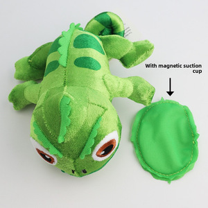 Venta al por mayor Pascal Bear Shoulder Plus con camaleón sentado lagarto imán y base <span class=keywords><strong>de</strong></span> disco juguete <span class=keywords><strong>de</strong></span> malla lavada para aliviar el estrés - Product Image 3