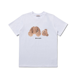 T-shirt unisexe à manches courtes coupe ample, motif Ours décapité classique, marque tendance transfrontalière PA Angel Europe-Amérique, pour couple - Product Image 2