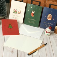 Carte de vœux créative pliable pour enfants SYC Noël et Thanksgiving - Petite carte en papier