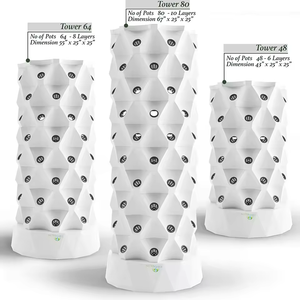 Sistema automático de plantación hidropónica <span class=keywords><strong>para</strong></span> interiores y exteriores, torre <span class=keywords><strong>vertical</strong></span> de riego, hierbas y verduras <span class=keywords><strong>para</strong></span> uso en jardín - Product Image 1