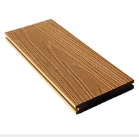 Tarima de Madera Compuesta WPC de Segunda Generación, Color Teca, Duradera, con Revestimiento de Fibra de Madera Sólida, Coextrusión, OEM ODM