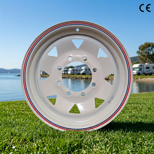 Vente directe d'usine HUAMEI 16 X6j Jantes <span class=keywords><strong>de</strong></span> <span class=keywords><strong>remorque</strong></span> en acier robustes 6 X139.7 Garantie 1 an pour les remorques - Product Image 1