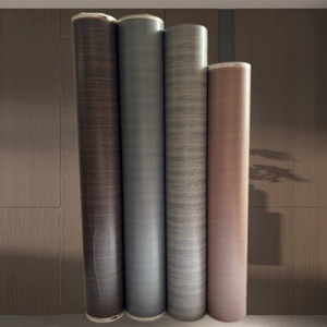 Directo de fábrica gris oscuro realista grano de madera fina lámina de estampado en caliente engrosada resistente a los arañazos para MARCO DE FOTOS Panel de pared - Product Image 6