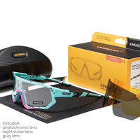 KINGSEVEN-Lunettes de cyclisme photochromiques pour homme, vélo de montagne, lunettes de soleil, de sport, VTT, LS-910, 2025