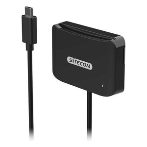 Lecteur de carte intelligente USB C, lecteur de carte d'identité noir MD 1002 - Product Image 1