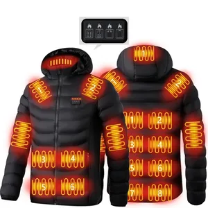 Best seller giacca termica calda giacca termica elettrica invernale con controllo 19 Zone 4, taglia: XL
