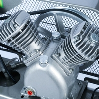 Compresseur d'air industriel à piston Dongguan 8Mpa à double cylindre, refroidi par air, 220V
