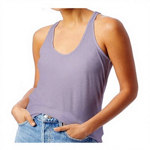 Camisetas sin mangas de verano para mujer, talla grande, cómodas, antipilling, de punto, de poliéster, informales, para fitness, entrenamiento, gimnasio, cuello redondo - Product Image 1