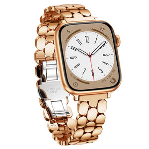 Compatibile con <span class=keywords><strong>Apple</strong></span> <span class=keywords><strong>Watch</strong></span> band da donna in metallo in acciaio inossidabile elegante cinturino IWatch serie 11 10 9 8 7 6 5 4 3 2 1 <span class=keywords><strong>SE</strong></span> Ultra - Product Image 2